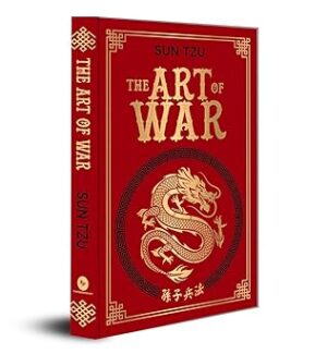 Cover of "The Art of War – Deluxe Edition" by Sun Tzu, hardcover edition released on December 1, 2018, featuring elegant design with gold-embossed details.