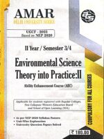 Cover of “Environmental Science: AEC Theory into Practice – 1” by Amar Gupta and Sons – undergraduate textbook for Semester 1 and 2, 2024 edition.