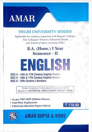 B.A. (Hons) English 2nd Semester