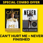(COMBO SET) Can't Hurt Me + Never Finished Per Piece